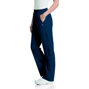Landau Women’s Classic Relaxed Scrub Pants, Navy, XXL